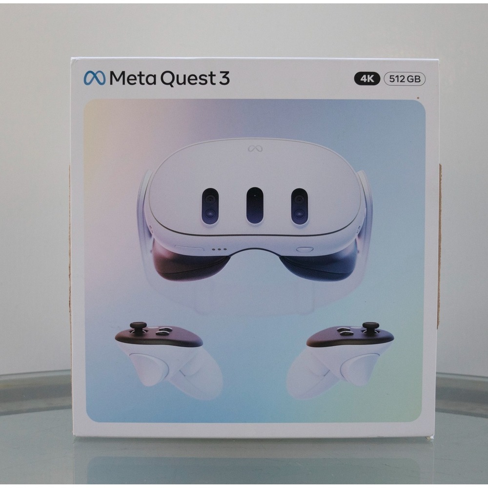 Original Meta Quest 3 512GB Empty Retail Display Only Box – Box Only